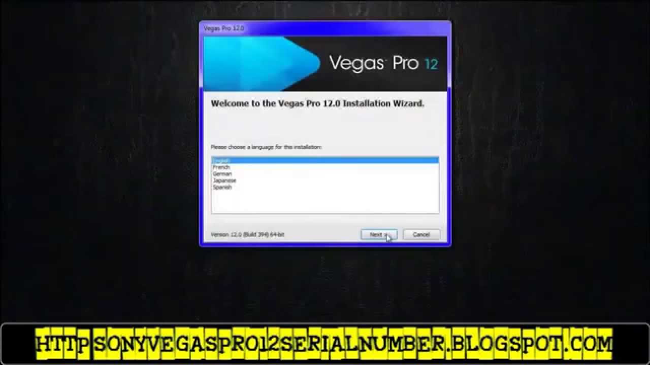 Vegas Pro 12 Serial Number